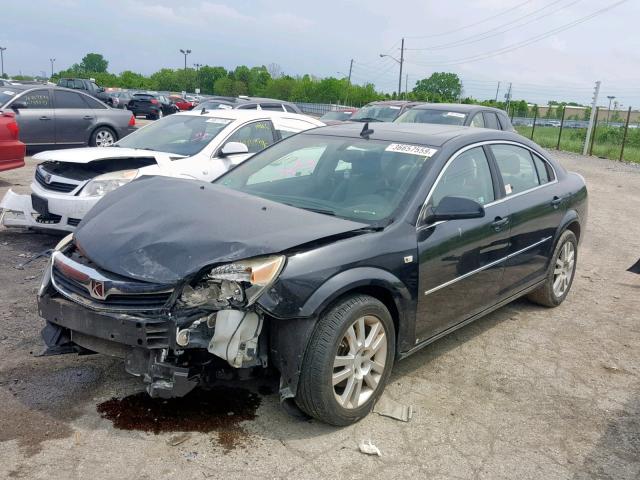 1G8ZS57N78F121126 - 2008 SATURN AURA XE BLACK photo 2