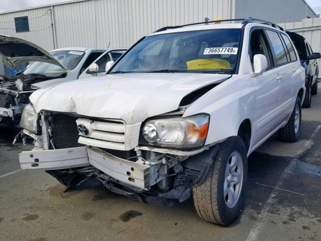 JTEGD21AX70160429 - 2007 TOYOTA HIGHLANDER WHITE photo 2