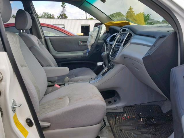 JTEGD21AX70160429 - 2007 TOYOTA HIGHLANDER WHITE photo 5