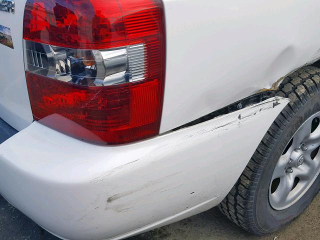 JTEGD21AX70160429 - 2007 TOYOTA HIGHLANDER WHITE photo 9