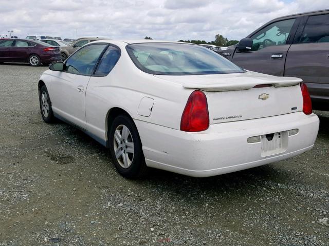2G1WJ15K379290069 - 2007 CHEVROLET MONTE CARL 白色 照片 3