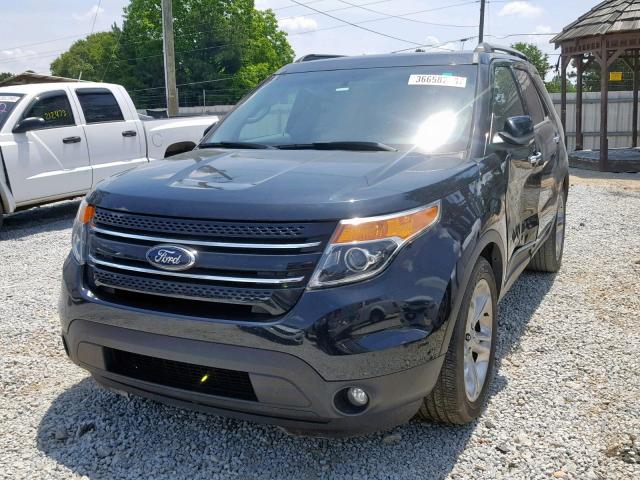 1FM5K7F88FGB32084 - 2015 FORD EXPLORER L BLACK photo 2