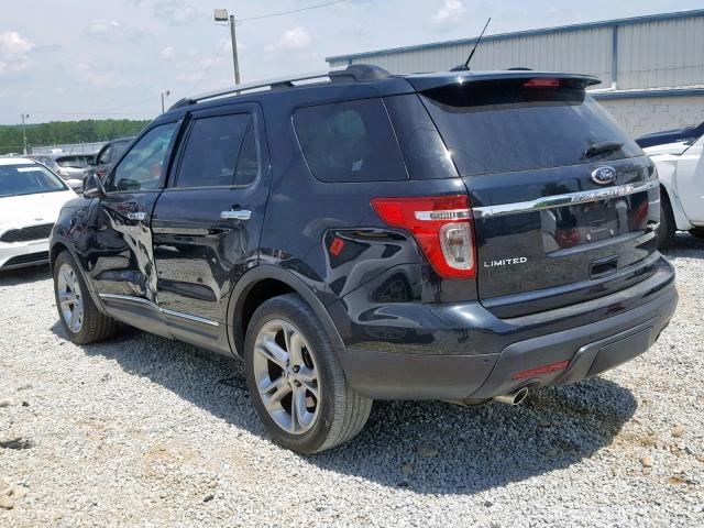 1FM5K7F88FGB32084 - 2015 FORD EXPLORER L BLACK photo 3