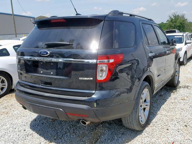 1FM5K7F88FGB32084 - 2015 FORD EXPLORER L BLACK photo 4