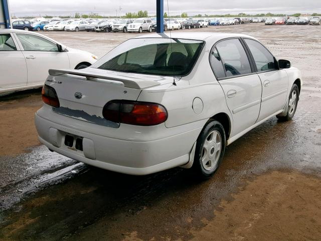 1G1NE52JX16100981 - 2001 CHEVROLET MALIBU LS WHITE photo 4