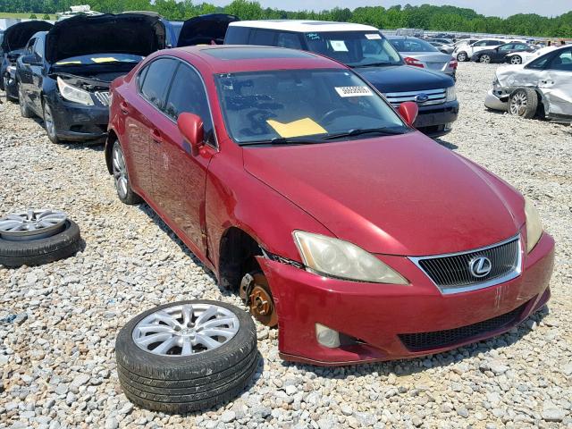 JTHCK262872015564 - 2007 LEXUS IS 250 RED photo 1