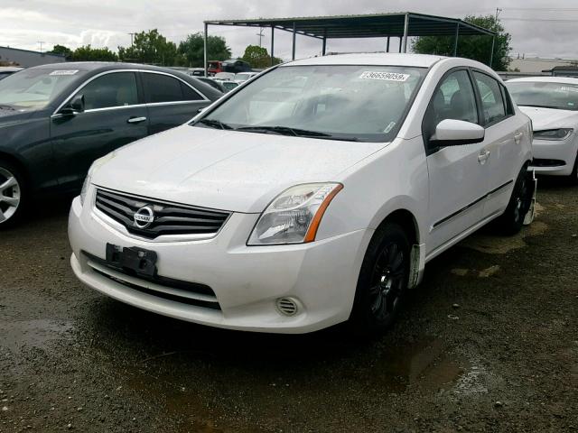 3N1AB6AP1CL752457 - 2012 NISSAN SENTRA 2.0 WHITE photo 2