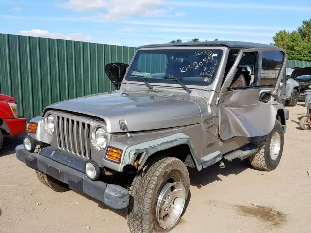 1J4FA49SXYP710491 - 2000 JEEP WRANGLER / GRAY photo 2