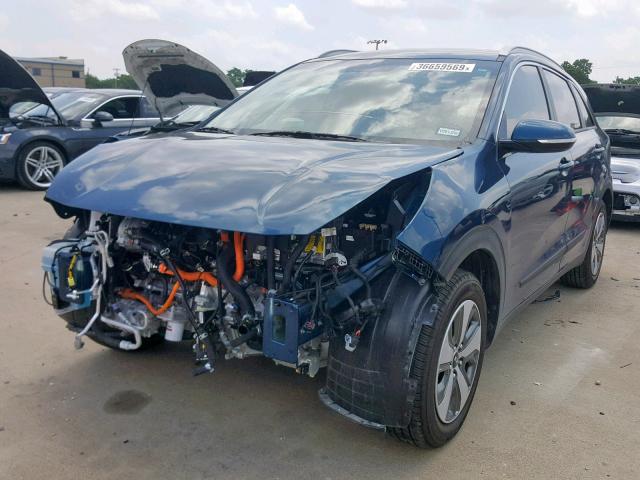 KNDCC3LC4J5124661 - 2018 KIA NIRO EX BLUE photo 2