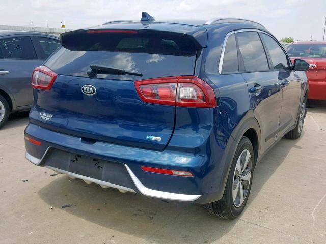 KNDCC3LC4J5124661 - 2018 KIA NIRO EX BLUE photo 4