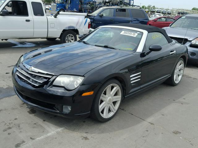 1C3AN65L45X032206 - 2005 CHRYSLER CROSSFIRE BLACK photo 2