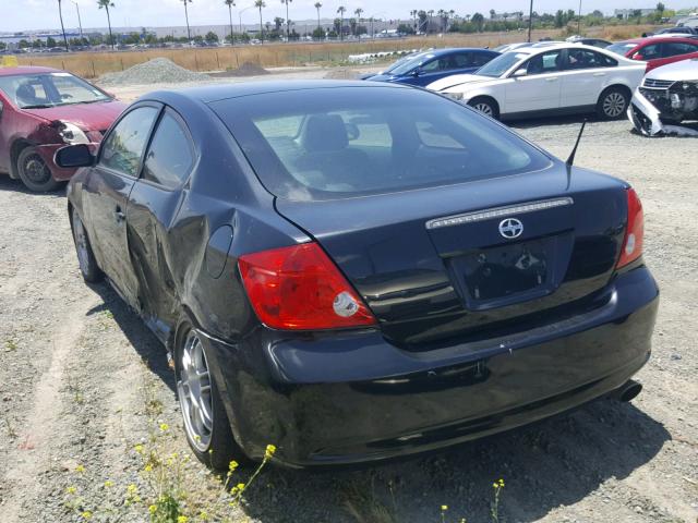 JTKDE167160127760 - 2006 TOYOTA SCION TC BLACK photo 3