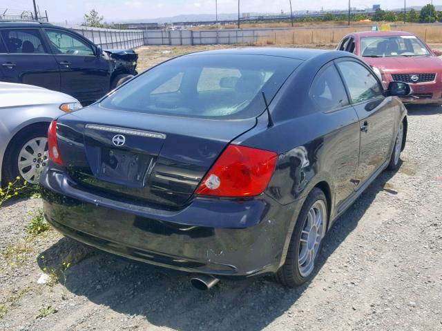 JTKDE167160127760 - 2006 TOYOTA SCION TC BLACK photo 4