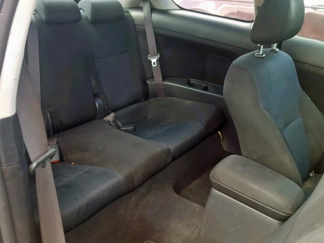 JTKDE167160127760 - 2006 TOYOTA SCION TC BLACK photo 6