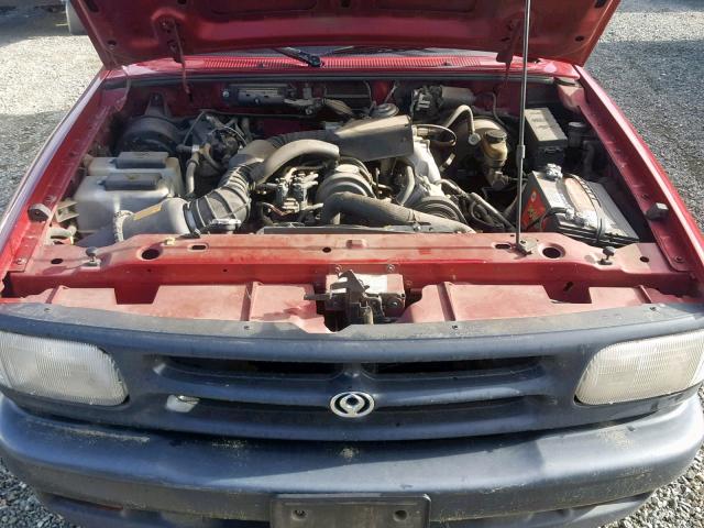 4F4CR12A6TTM29989 - 1996 MAZDA B2300 RED photo 7