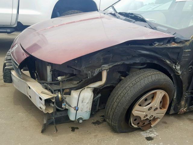 1G8AG52F23Z132590 - 2003 SATURN ION LEVEL BURGUNDY photo 9