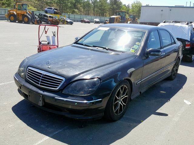 WDBNG75J11A137938 - 2001 MERCEDES-BENZ S 500 BLACK photo 2