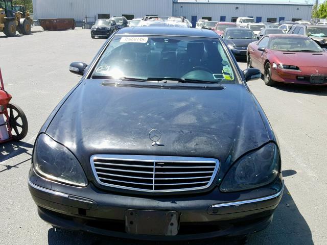 WDBNG75J11A137938 - 2001 MERCEDES-BENZ S 500 BLACK photo 9