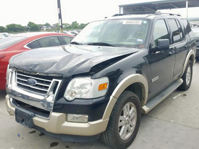 1FMEU64E87UA50131 - 2007 FORD EXPLORER E BLACK photo 2