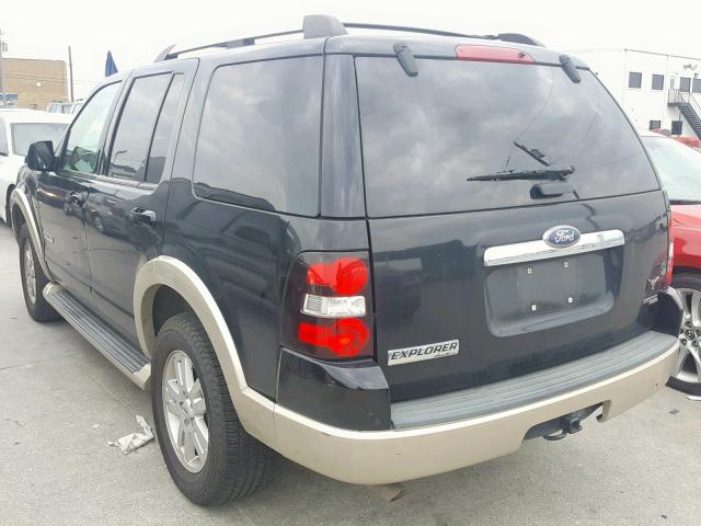 1FMEU64E87UA50131 - 2007 FORD EXPLORER E BLACK photo 3