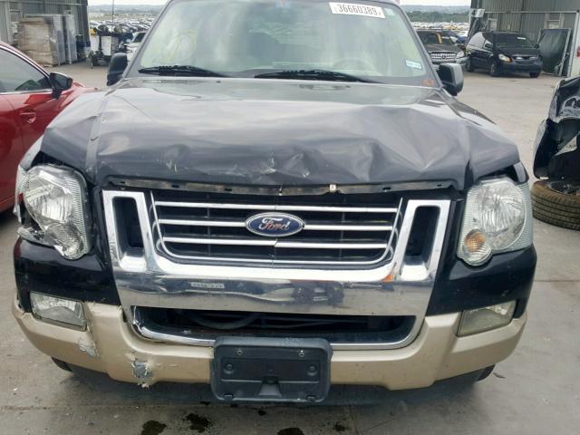 1FMEU64E87UA50131 - 2007 FORD EXPLORER E BLACK photo 9