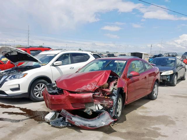 1G1AL18F887141520 - 2008 CHEVROLET COBALT LT RED photo 2