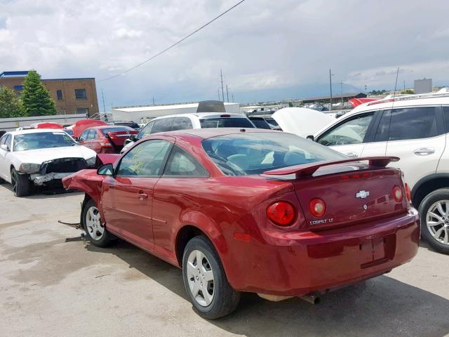 1G1AL18F887141520 - 2008 CHEVROLET COBALT LT RED photo 3