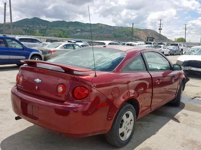 1G1AL18F887141520 - 2008 CHEVROLET COBALT LT RED photo 4