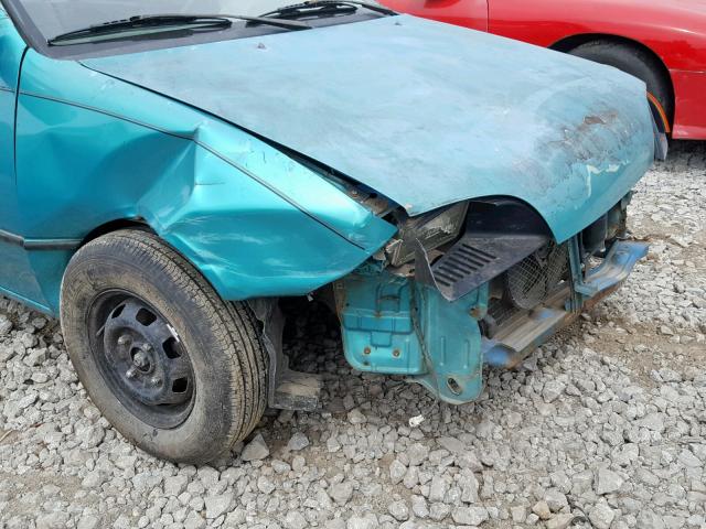 2C1MR2465P6715291 - 1993 GEO METRO TEAL photo 9