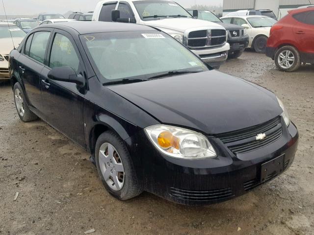 1G1AK55F967647627 - 2006 CHEVROLET COBALT LS BLACK photo 1