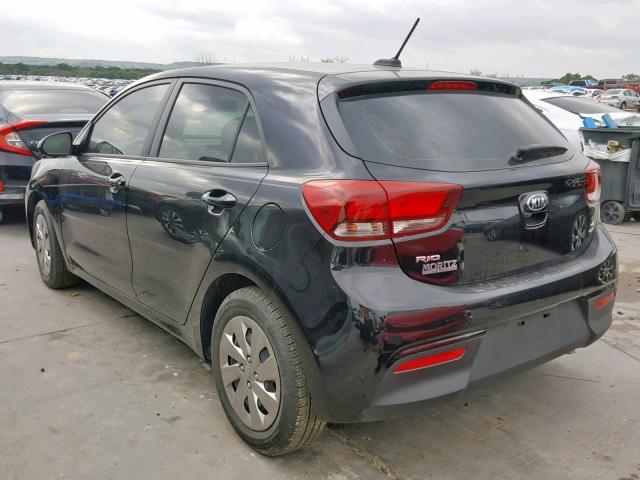 3KPA25AB8JE088400 - 2018 KIA RIO LX BLACK photo 3