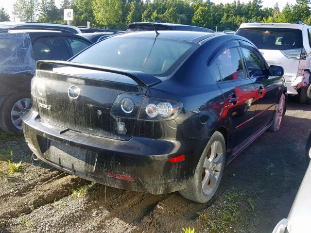 JM1BK323071689263 - 2007 MAZDA 3 S BLACK photo 4