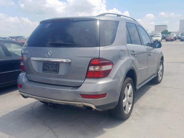 4JGBB5GB5AA580764 - 2010 MERCEDES-BENZ ML 350 SILVER photo 4