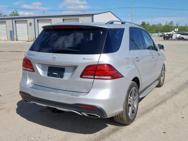 4JGDA5GB9HA815804 - 2017 MERCEDES-BENZ GLE 400 4M SILVER photo 4