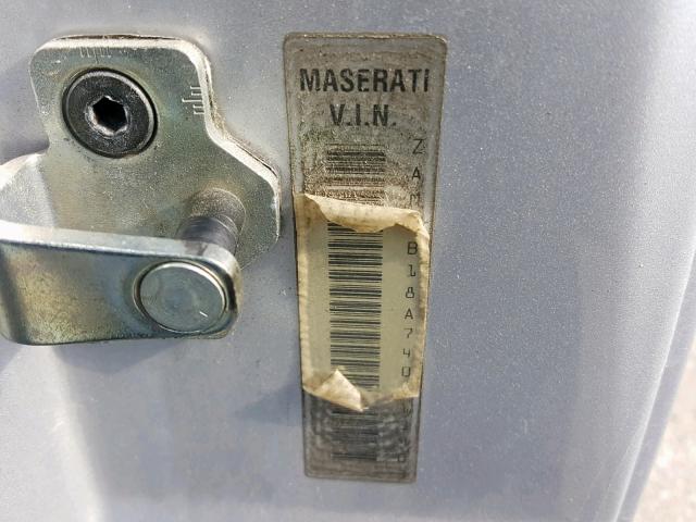 ZAMBB18A740013903 - 2004 MASERATI SPYDER CAM SILVER photo 10