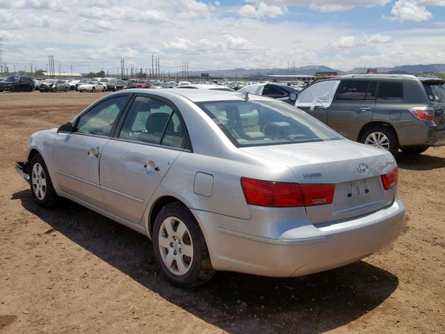 5NPET46C39H411589 - 2009 HYUNDAI SONATA GLS SILVER photo 3