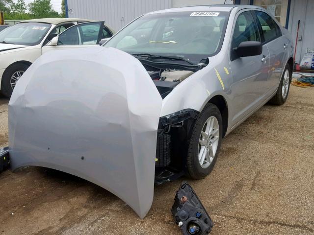 3FAHP0GA5AR310360 - 2010 FORD FUSION S SILVER photo 2