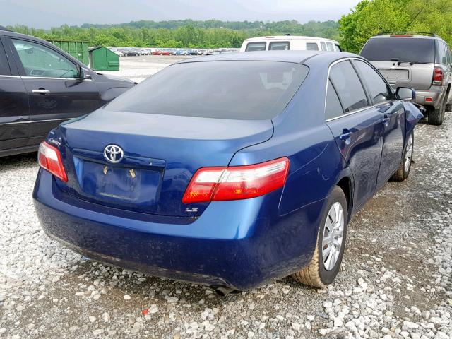 4T1BE46K27U120973 - 2007 TOYOTA CAMRY NEW BLUE photo 4