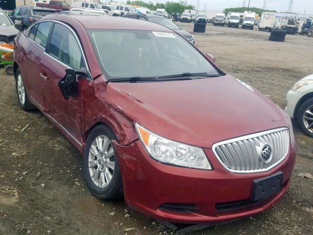 1G4GB5EG0AF128518 - 2010 BUICK LACROSSE C RED photo 1