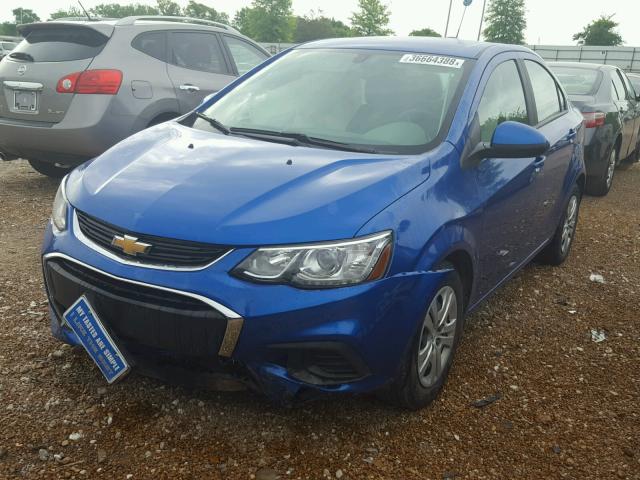 1G1JB5SH6H4114080 - 2017 CHEVROLET SONIC LS 蓝色 照片 2