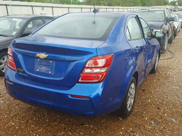 1G1JB5SH6H4114080 - 2017 CHEVROLET SONIC LS 蓝色 照片 4