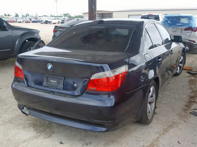 WBANE53587CW67142 - 2007 BMW 525 I BLACK photo 4