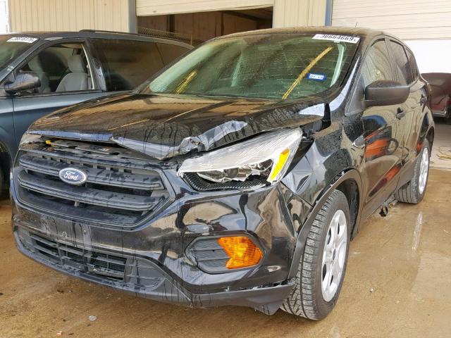 1FMCU0F78HUA13603 - 2017 FORD ESCAPE S BLACK photo 2