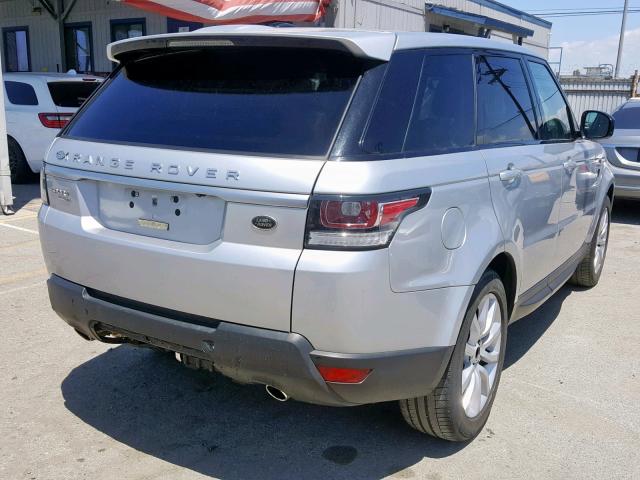 SALWR2WF0EA375758 - 2014 LAND ROVER RANGE ROVE SILVER photo 4