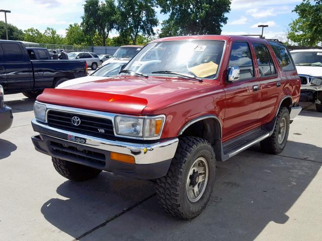 JT3VN39W3N0078302 - 1992 TOYOTA 4RUNNER VN RED photo 2