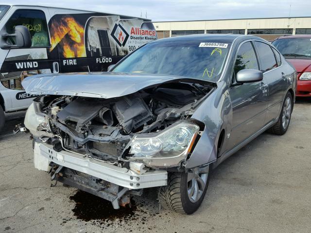 JNKBY01E36M202844 - 2006 INFINITI M45 BASE GRAY photo 2