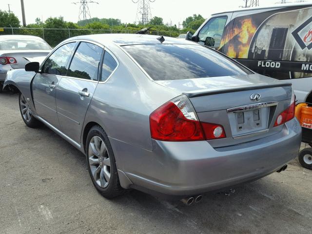 JNKBY01E36M202844 - 2006 INFINITI M45 BASE GRAY photo 3