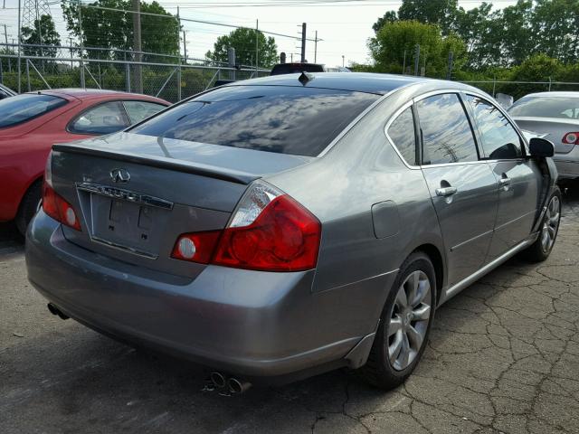 JNKBY01E36M202844 - 2006 INFINITI M45 BASE GRAY photo 4