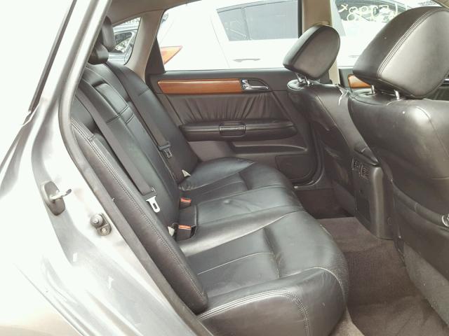 JNKBY01E36M202844 - 2006 INFINITI M45 BASE GRAY photo 6