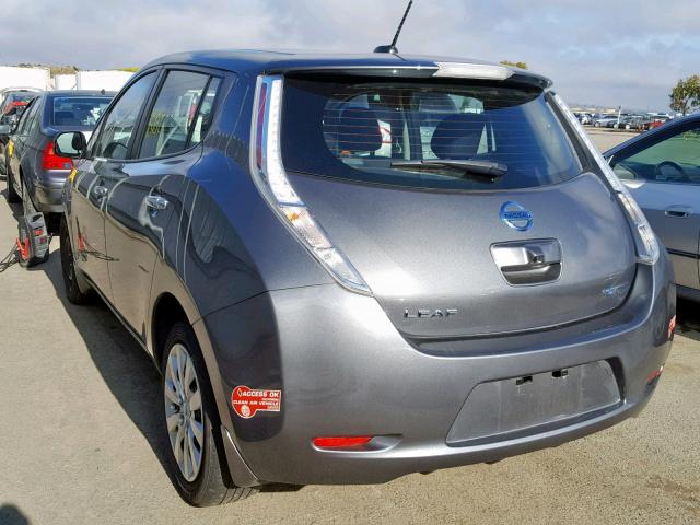 1N4BZ0CP9HC308386 - 2017 NISSAN LEAF S GRAY photo 3